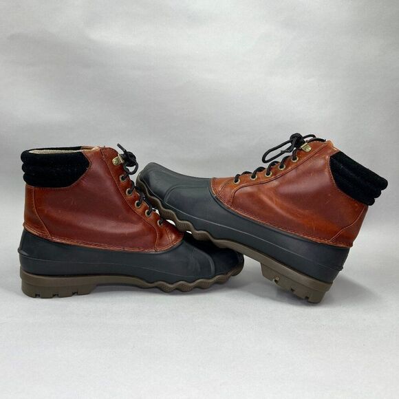 Sperry Men's Size 10 Avenue Brown Leather Waterproof Duck Boots‎ - Picture 8 of 11